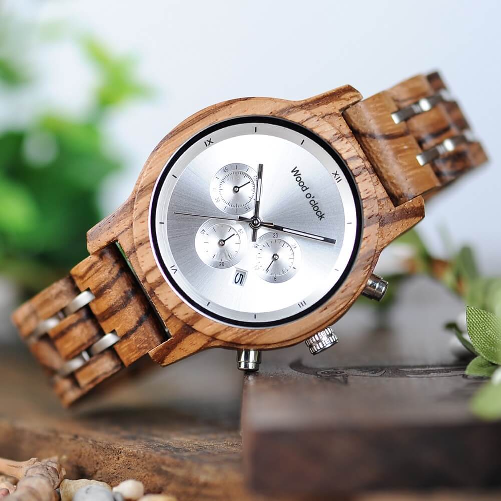 "Kirschbaum-Silber" ist eine besondere Ausführung unserer Uhr "Kirschbaum"