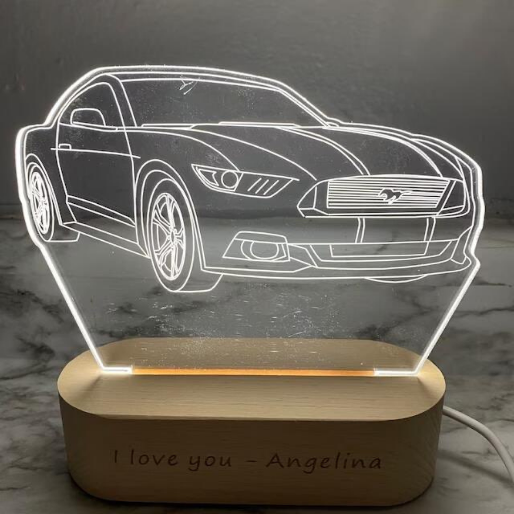 Personalisierte 3D-Fotoholzlampe