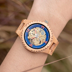 Damit lenkst du sicherlich die Blicke auf dich - Holzarmbanduhr "Forest" von Wood o'clock