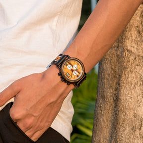 Ein Blickfang bei jedem Anlass - Armbanduhr "Frühling" für Männer